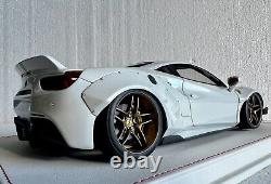 Ferrari 488 Pista Liberty Walk Pearl White. Ltd To 50 Pieces