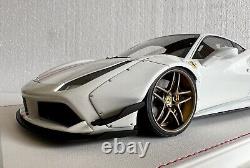 Ferrari 488 Pista Liberty Walk Pearl White. Ltd To 50 Pieces