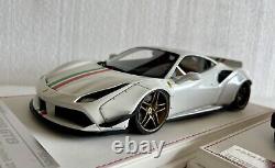 Ferrari 488 Pista Liberty Walk Pearl White. Ltd To 50 Pieces