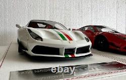 Ferrari 488 Pista Liberty Walk Pearl White. Ltd To 50 Pieces