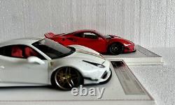 Ferrari 488 Pista Liberty Walk Pearl White. Ltd To 50 Pieces