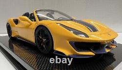 Ferrari 488 Pista Spider Giallo Tristrat Pearl Metallic Ltd No 20 Of 30 Pieces