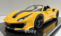 Ferrari 488 Pista Spider Giallo Tristrat Pearl Metallic Ltd No 20 Of 30 Pieces