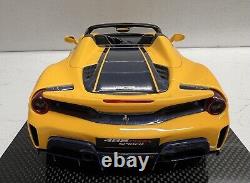 Ferrari 488 Pista Spider Giallo Tristrat Pearl Metallic Ltd No 20 Of 30 Pieces