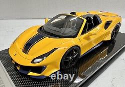 Ferrari 488 Pista Spider Giallo Tristrat Pearl Metallic Ltd No 20 Of 30 Pieces