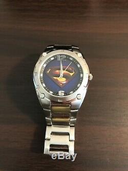 Fossil Superman Returns Watch (#ll1050) Htf Limited To 500 Pieces Cib