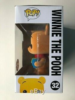 Funko Pop Disney Winnie The POOH FLOCKED SDCC 2012 Comic Con LE 480 Piece Ltd