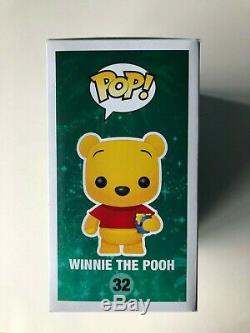 Funko Pop Disney Winnie The POOH FLOCKED SDCC 2012 Comic Con LE 480 Piece Ltd