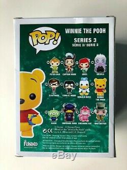 Funko Pop Disney Winnie The POOH FLOCKED SDCC 2012 Comic Con LE 480 Piece Ltd