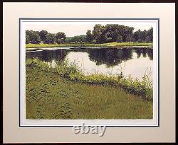 Gordon Mortensen Early June Hand Signed Limited Edition Woodcut Art 1985
