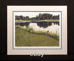 Gordon Mortensen Early June Hand Signed Limited Edition Woodcut Art 1985