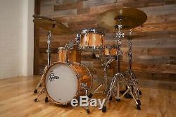 Gretsch USA Custom 3 Piece Bebop Drum Kit Limited Edition 1 Of 25 Red Gum Exotic