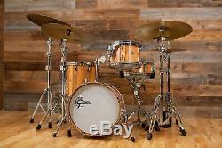 Gretsch USA Custom 3 Piece Bebop Drum Kit Limited Edition 1 Of 25 Red Gum Exotic