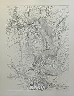 Guillaume Azoulay CONTRACTION Hand Signed 1983 Limited Edition Etching DANCE ART