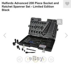 Halfords Advanced 200 Piece Socket Ratchet Set Limited Edition Black £ 370