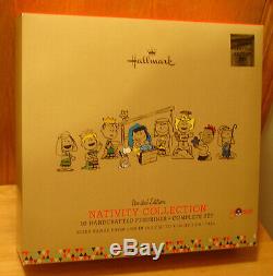 Hallmark 2015 PEANUTS set of 10 Piece Nativity Limited Edition See Description