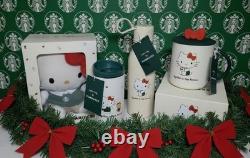 Hello Kitty x Starbucks Collaboration 4 Piece Set Limited Edition Plus Giftcards