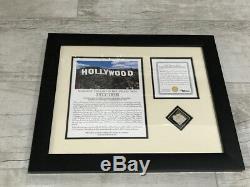 Hollywood Sign Limited Edition Piece Presentation, Framed, Full Documentation