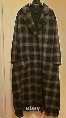 ISABEL MARANT virgin wool checked long coat 34 RUNWAY collection piece NEAR NEW