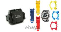 Invicta 52mm Bolt Zeus Magnum Anatomic Swiss Chrono Watch with4-Piece Strap Bundle