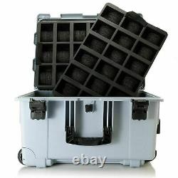 Invicta GREY 50 Slot Case Waterproof Shockproof Patch Multi Color Ltd Ed SuitCas