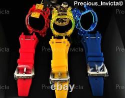 Invicta Reserve 52mm Bolt Zeus Magnum Anatomic Swiss Watch with 4-Piece Strap Set