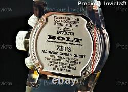 Invicta Reserve 52mm Bolt Zeus Magnum Anatomic Swiss Watch with 4-Piece Strap Set