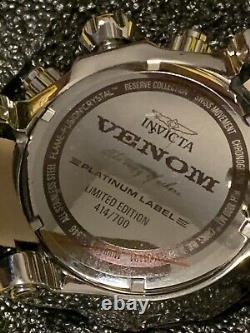 Invicta Yellow Reserve 54mm Venom Platinum Label Swiss 3-Piece Band & Dive Case