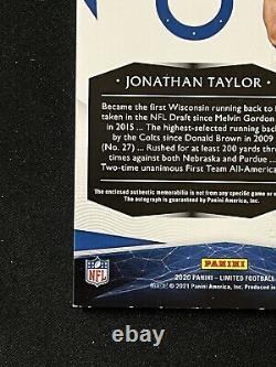 JONATHAN TAYLOR RC AUTO RPA 2020 Limited Rookie #160 2-color Patch, SSP /49
