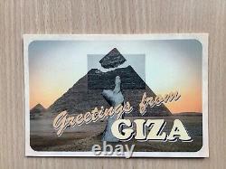 JR Greetings from Giza Original Print, Postcard, & Piece of Tarp 2021