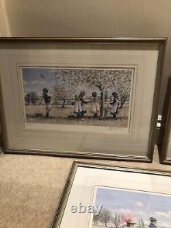 James H Tytler Three Framed Limited Edition Art Pieces Depicting Orchards &Pond