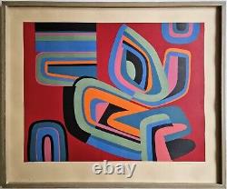 Jean Dewasne (1921 1999) Original Signed Screenprint 1966 in Frame