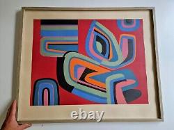 Jean Dewasne (1921 1999) Original Signed Screenprint 1966 in Frame