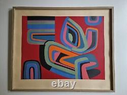 Jean Dewasne (1921 1999) Original Signed Screenprint 1966 in Frame