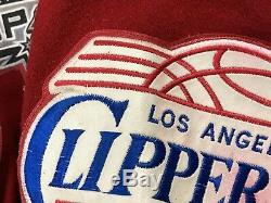 Jeff Hamilton NBA Patch Size 4XL Jacket Limited Edition Cotton Leather Trim Red