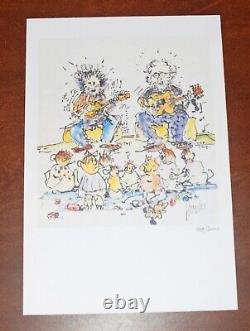 Jerry Garcia Lithograph Not For Kids Only #/1000 Grateful Dead Art Print Poster