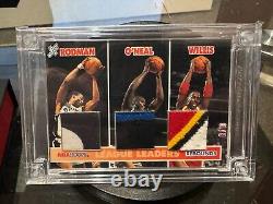 Jersey Fusion Triple Patch Rodman, O'Neal, Willis League Leaders Rebounds 8/10