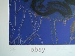 John Hoyland abstract print limited edition etching signed numbered unframed