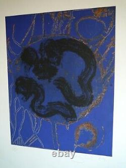 John Hoyland abstract print limited edition etching signed numbered unframed