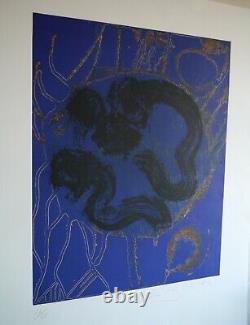 John Hoyland abstract print limited edition etching signed numbered unframed