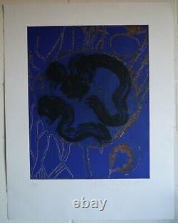 John Hoyland abstract print limited edition etching signed numbered unframed