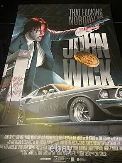 John Wick Limited Edition Mondo Print Rare Collectible Movie Poster Art