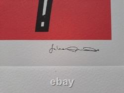 Julian Opie Signed Woman taking off summer dress Collectable Lithograph