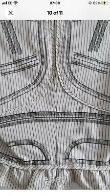 KATE MOSS 2 Piece Jacket Shorts Set Embroidered Pinstripe Aztec Topshop 10 BNWT