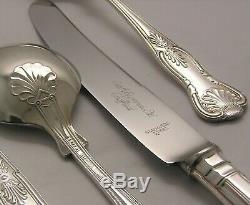 KINGS Design SMITH SEYMOUR LTD Silver Service 44 Piece Canteen of Cutlery