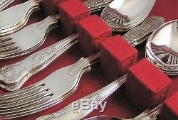 KINGS Design SMITH SEYMOUR LTD Silver Service 44 Piece Canteen of Cutlery