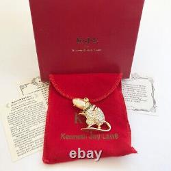 Kenneth Jay Lane KJL Limited Edition House Mouse Brooch Pin book piece