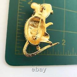 Kenneth Jay Lane KJL Limited Edition House Mouse Brooch Pin book piece