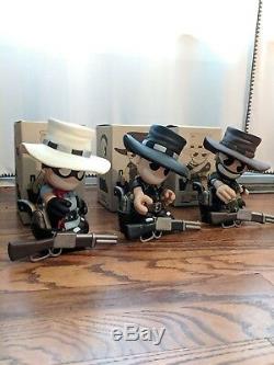 Kidrobot Mascot 7in Huck Gee The Good The Bad The Ugly set (Ltd Ed 800 pieces)