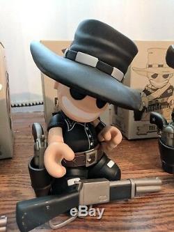 Kidrobot Mascot 7in Huck Gee The Good The Bad The Ugly set (Ltd Ed 800 pieces)